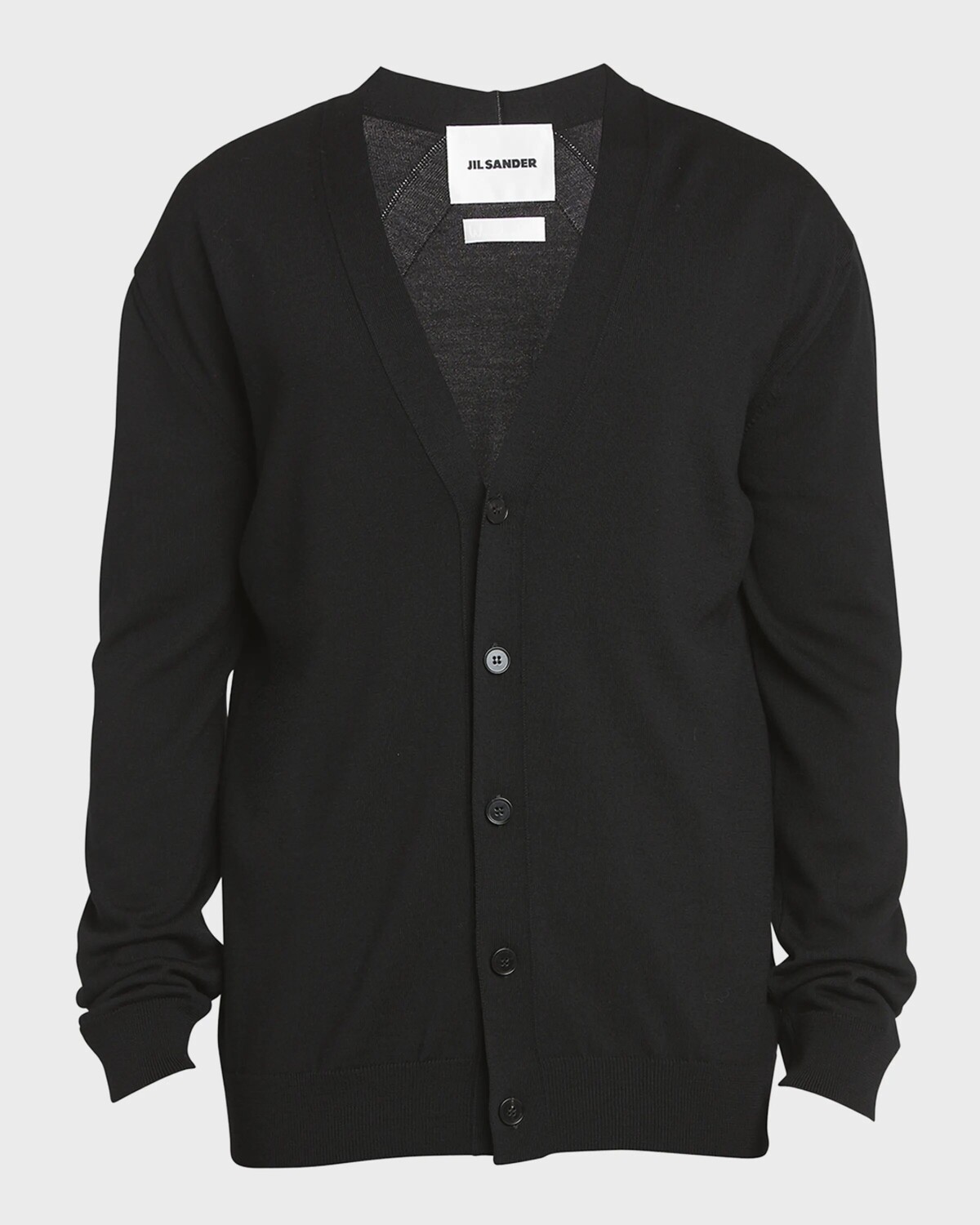 

Мужской кардиган из мериносовой ткани с v-образным вырезом Jil Sander, цвет Midnight