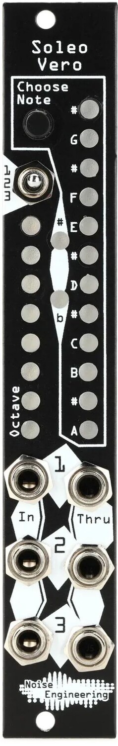 

Шумотехника Soleo Vero 3-канальный стробоскопический тюнер Eurorack Module - черный