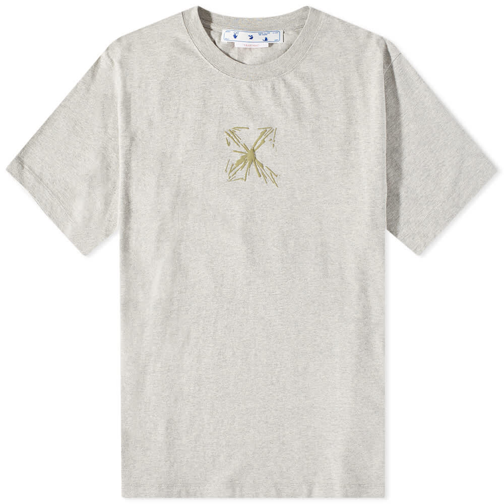 

Off-White футболка Splash Arrow, серый