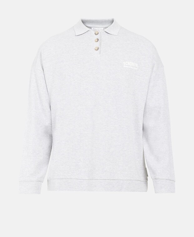 

Рубашка поло с длинными рукавами Marc O'Polo Denim, светло-серый