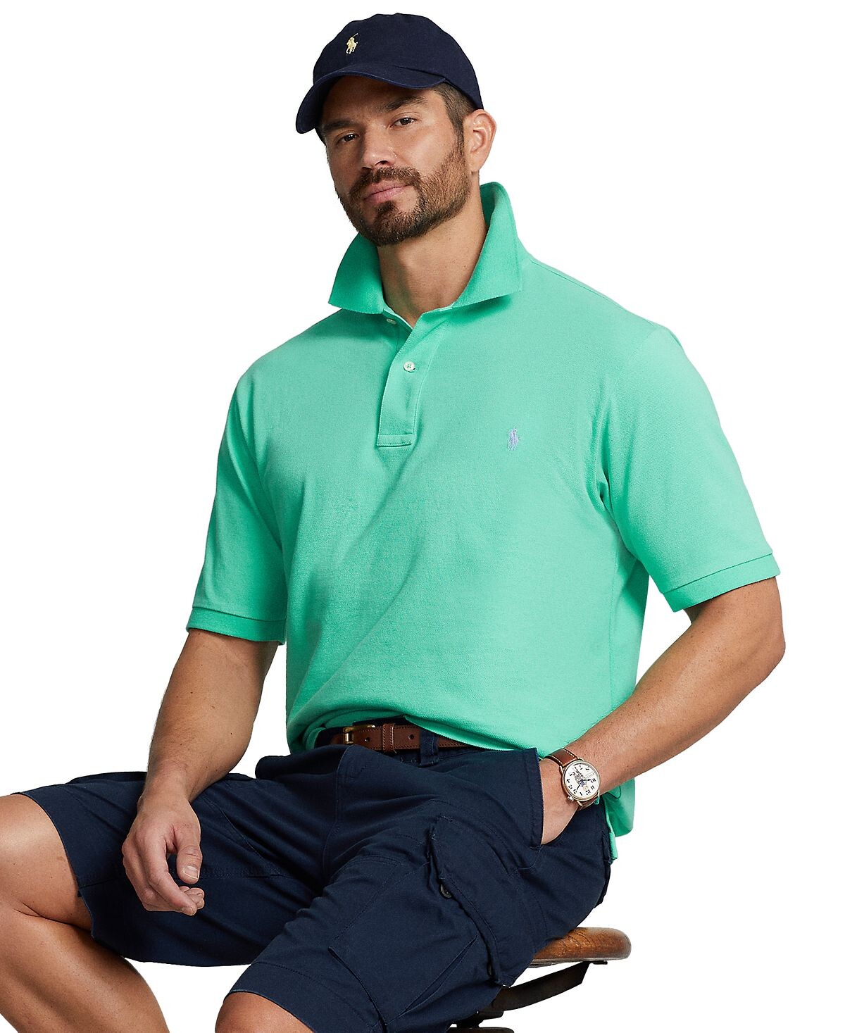 

Мужская рубашка поло big & tall iconic mesh Polo Ralph Lauren, мульти