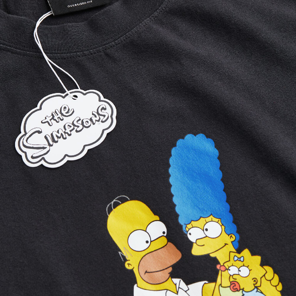 Заказать Футболка H&M x The Simpsons Oversized Fit Cotton, черный – цены,  описание и характеристики в «CDEK.Shopping»