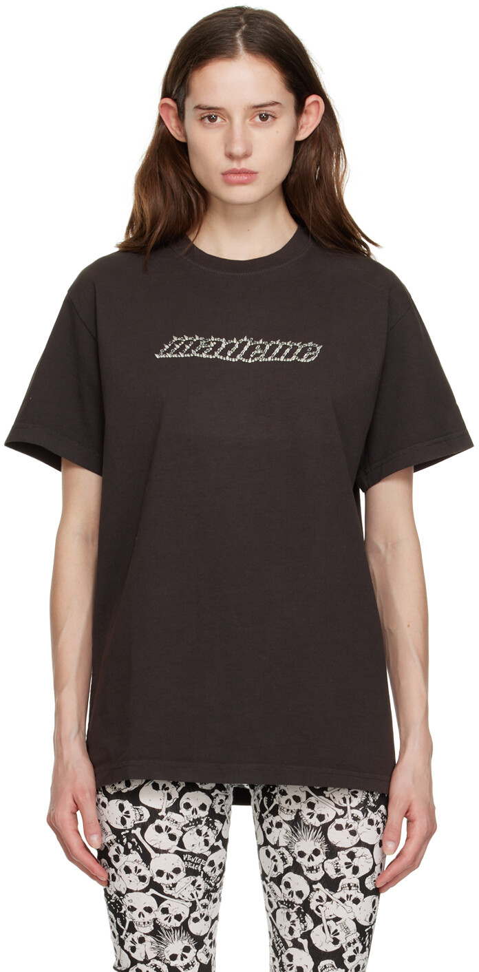 

Эксклюзивная серая футболка SSENSE с шипами MadeMe, Серый