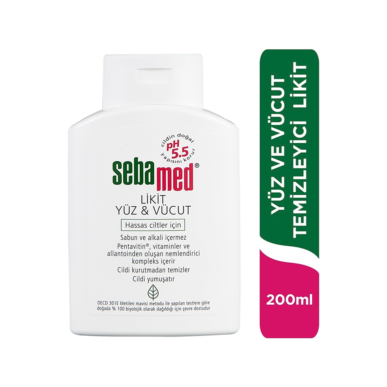 Очищающее средство Sebamed Liquid для лица и тела, 200 мл