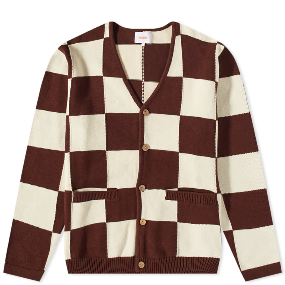 

Джемпер Checks Downtown Checkerboard Cardigan, Коричневый