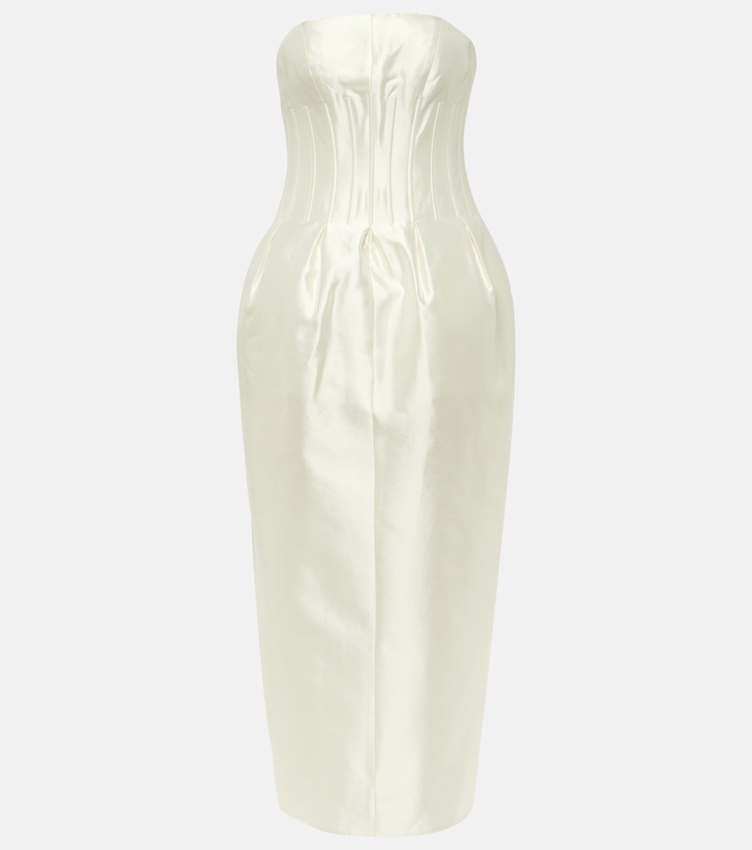 Свадебное твиловое платье-бюстье audra Danielle Frankel, белый