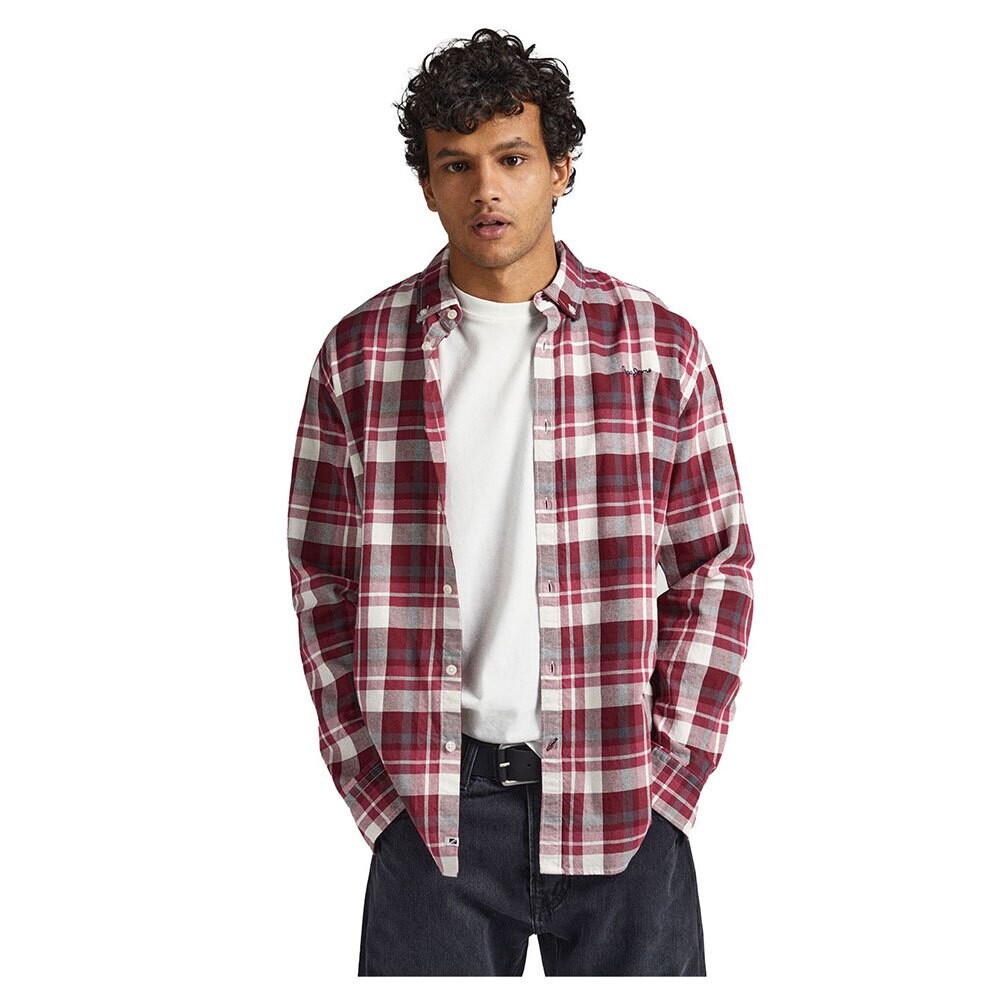 

Рубашка с длинным рукавом Pepe Jeans Cressing, красный