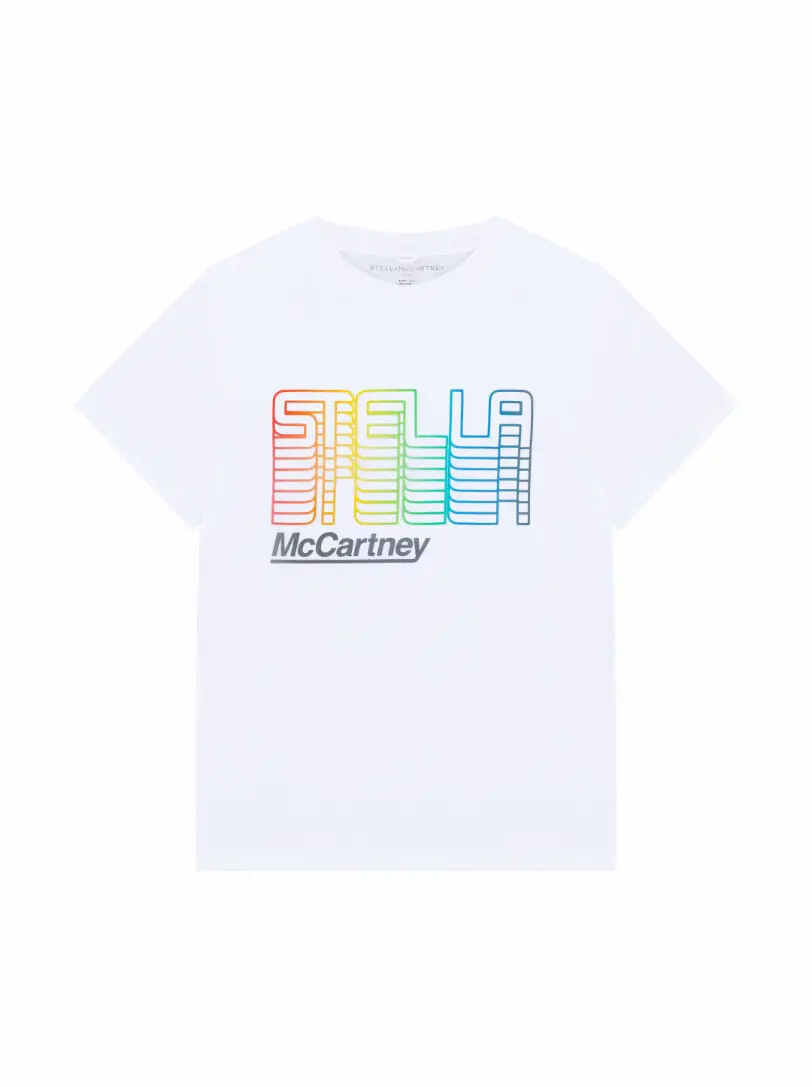 

Хлопковая футболка с логотипом Stella McCartney