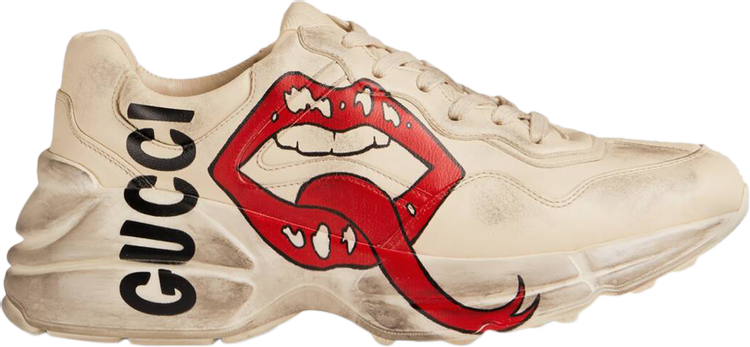 Gucci rhyton sneaker store with mouth print