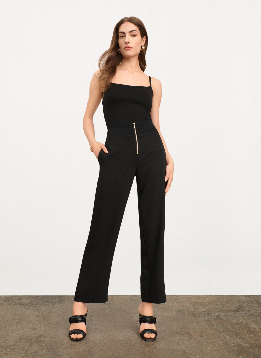

Брюки на молнии Donna Karan, Черный