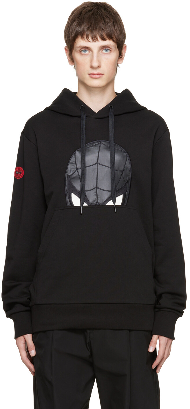 

Черная толстовка с изображением Человека-паука Moncler, Черный
