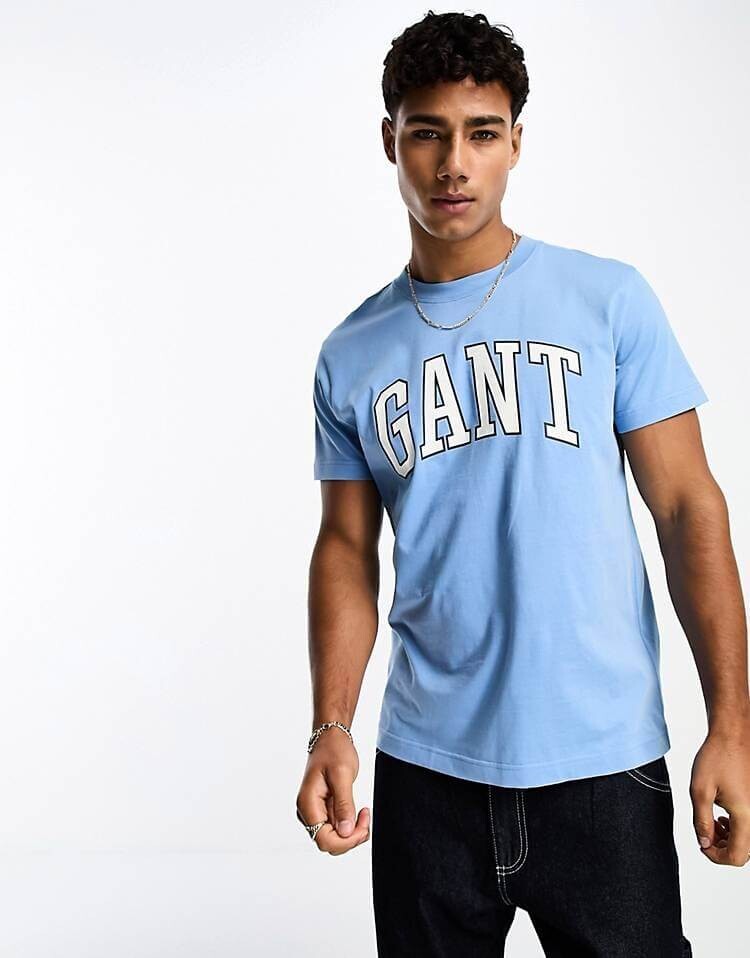 

Футболка Gant Collegiate Logo, голубой, Синий