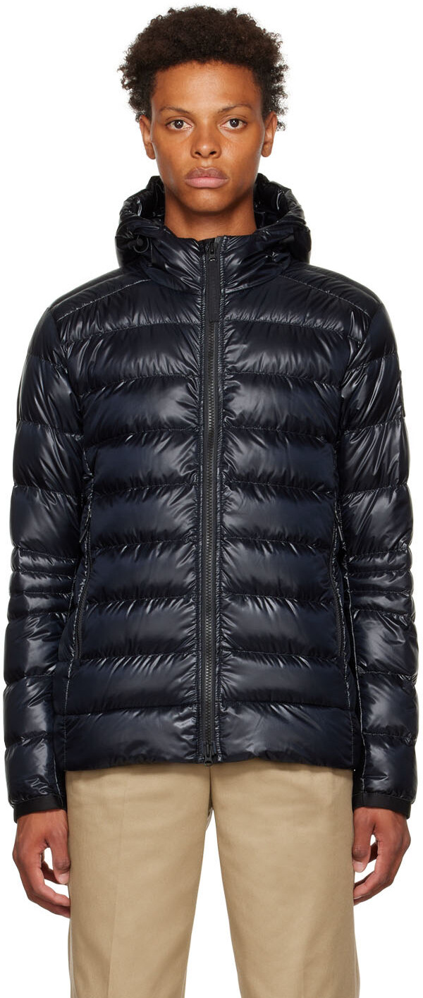 

Черный пуховик с капюшоном Crofton Canada Goose