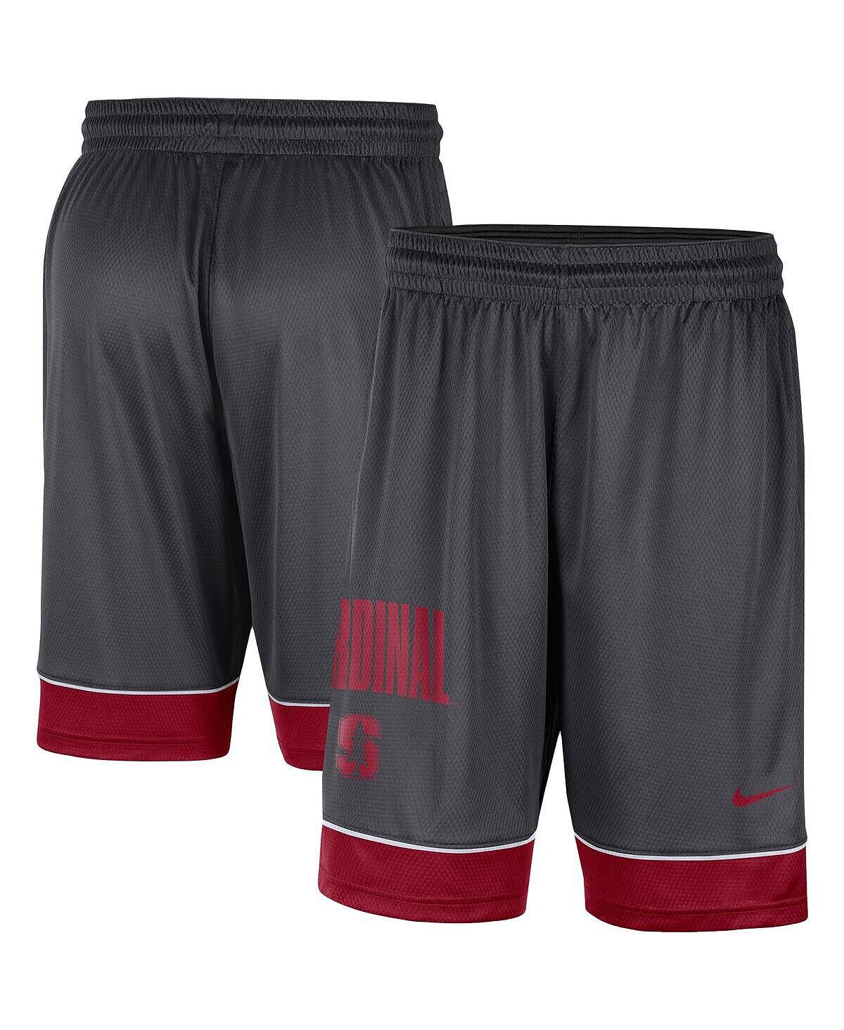 

Мужские темно-серые и малиновые шорты stanford cardinal fast break Nike, мульти