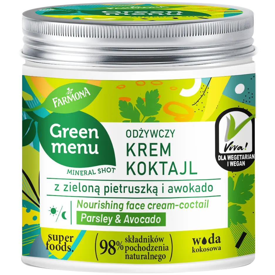 

Farmona Green Menu Питательный сливочный коктейль для лица, 75 мл