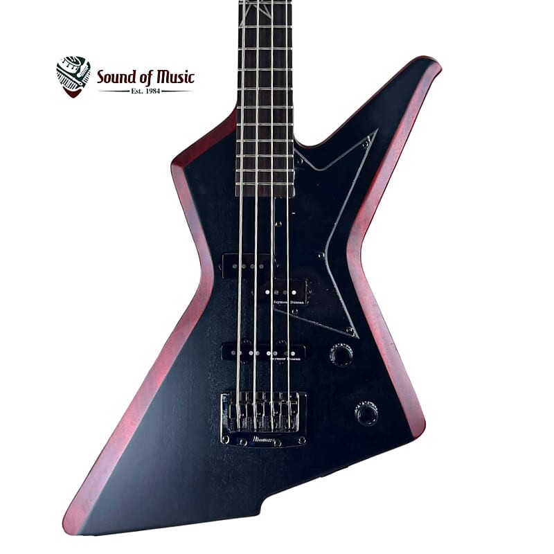 

Ibanez MDB5OXB Mike D'Antonio Bass - Oxblood Weathered Black W/Case