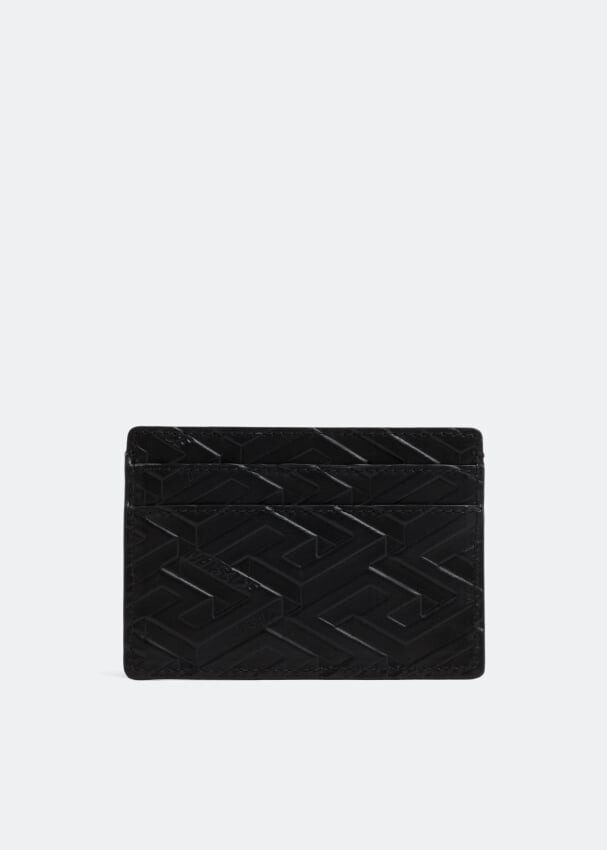 

Картхолдер VERSACE La Greca Signature cardholder, черный