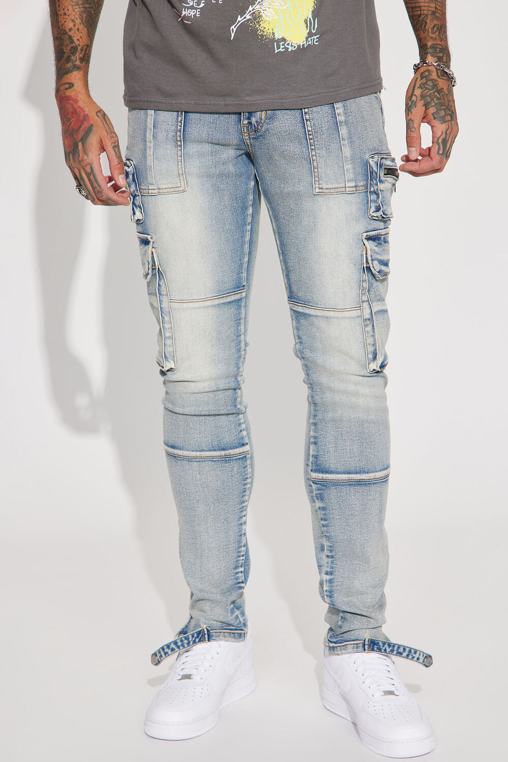 

Джинсы скинни Fashion Nova FNMH1269, синий