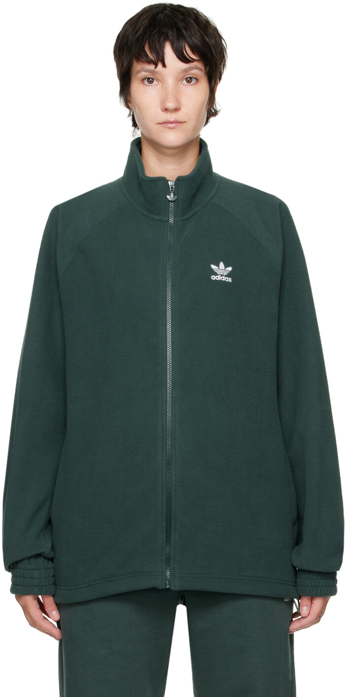 

Зеленая куртка-трилистник adidas Originals