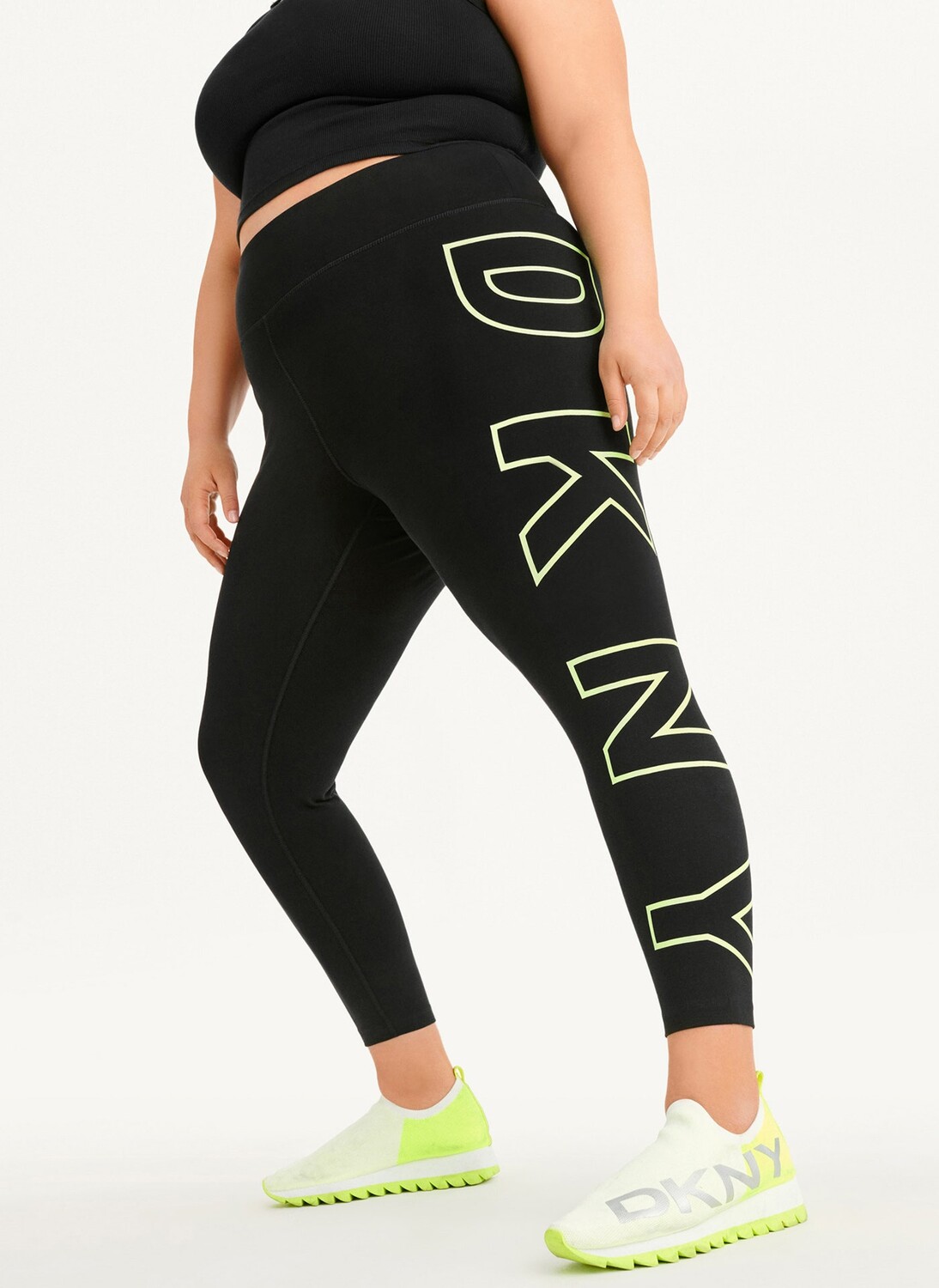 

Леггинсы с завышенной талией и логотипом DKNY