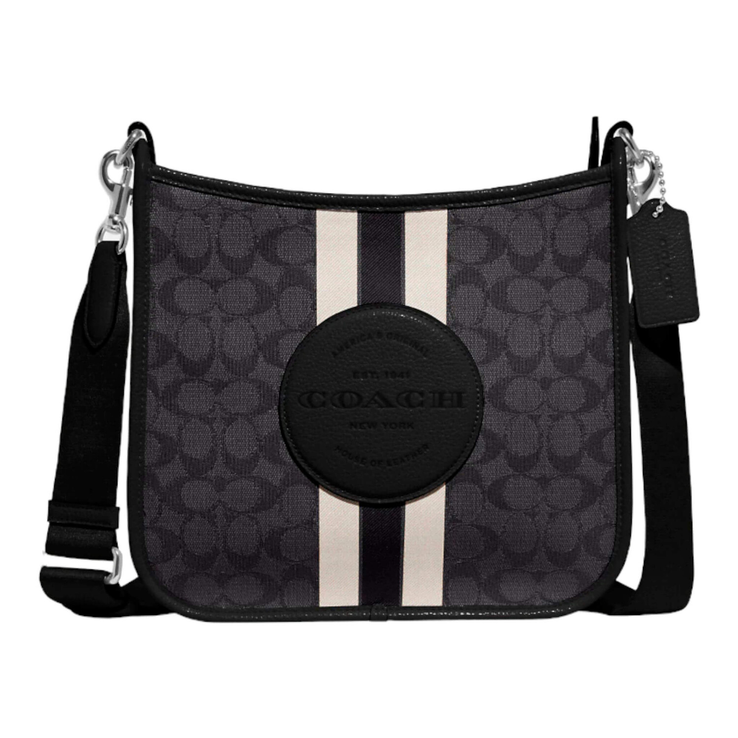 

Сумка Coach Dempsey File With Stripe And Coach Patch, черный