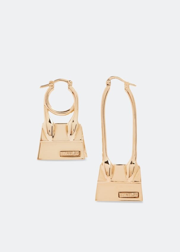 

Серьги JACQUEMUS Les Creoles Chiquito Noeud earrings, золотой