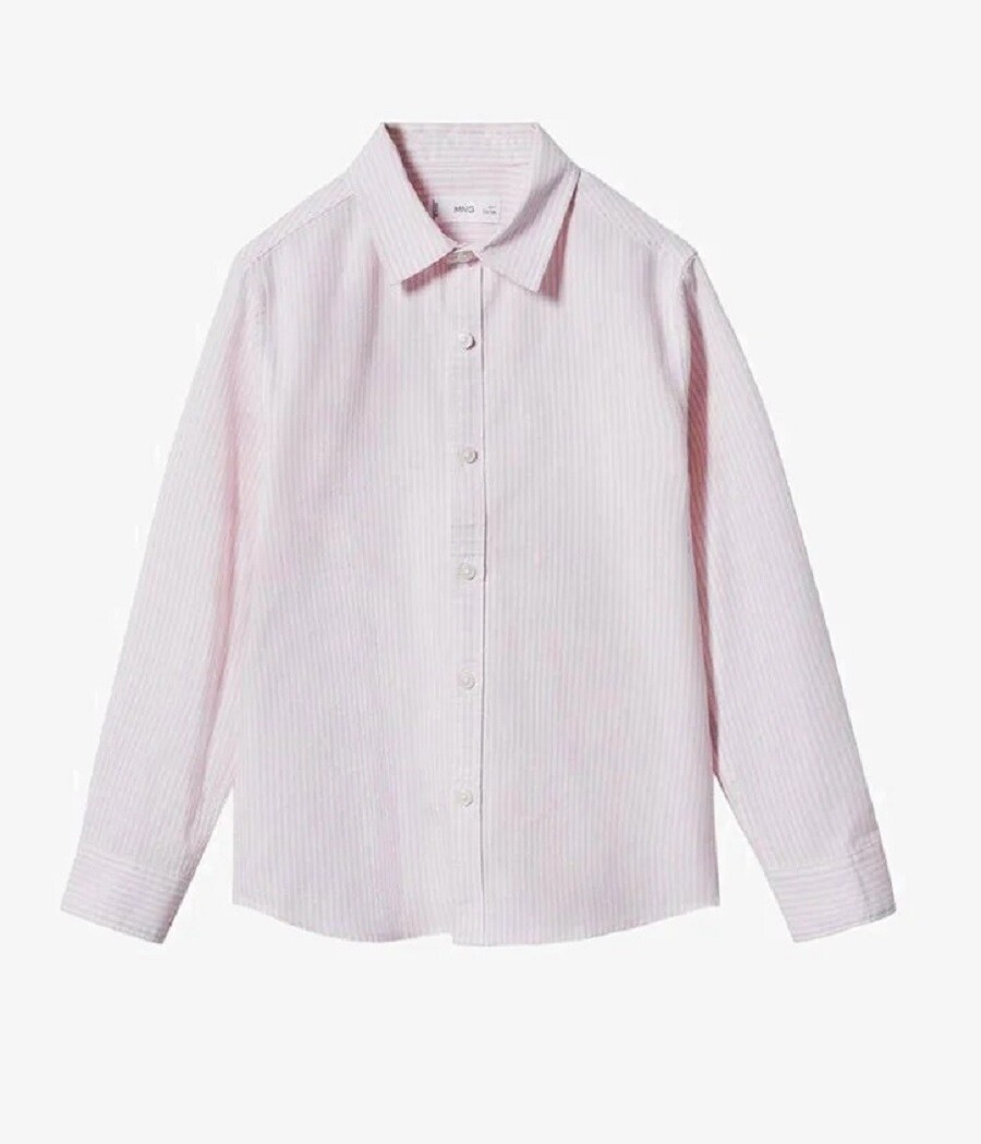 

Рубашка Mango Kids Oxfordr, светло-розовый