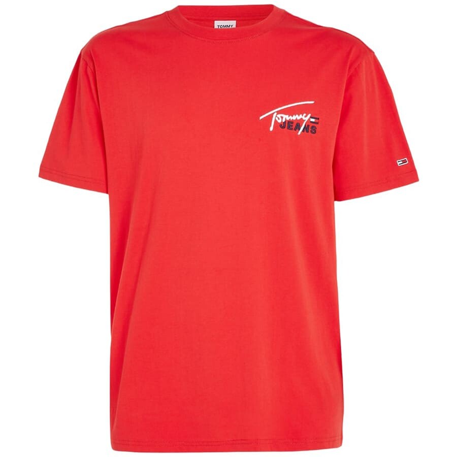 

Футболка Tommy Jeans Graphic Signature Logo, красный