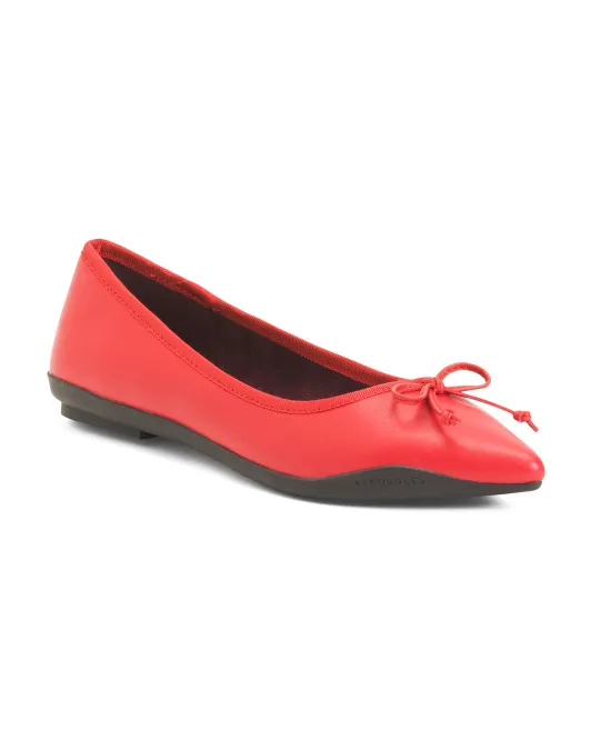 

Кожаные балетки Dumas с острым носком Aerosoles, красный