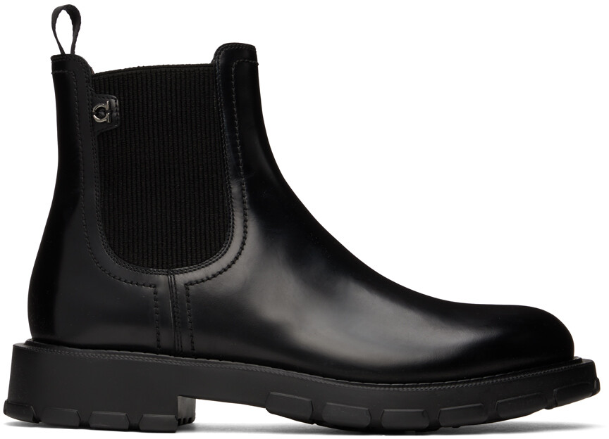 

Черные ботинки челси Iago Ferragamo