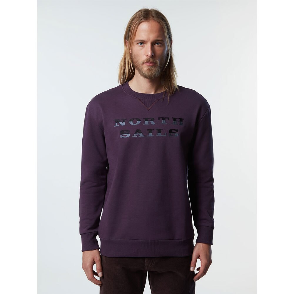 

Толстовка North Sails Logo Embroidery Crew Neck, фиолетовый