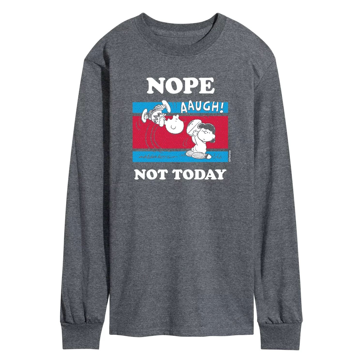

Мужская футболка с длинными рукавами Peanuts Nope Not Today Licensed Character
