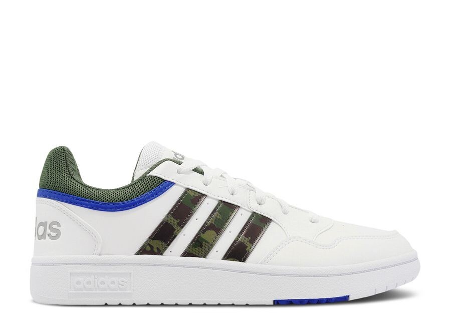 

Кроссовки adidas Hoops 3.0 Low 'White Green Oxide Camo', белый