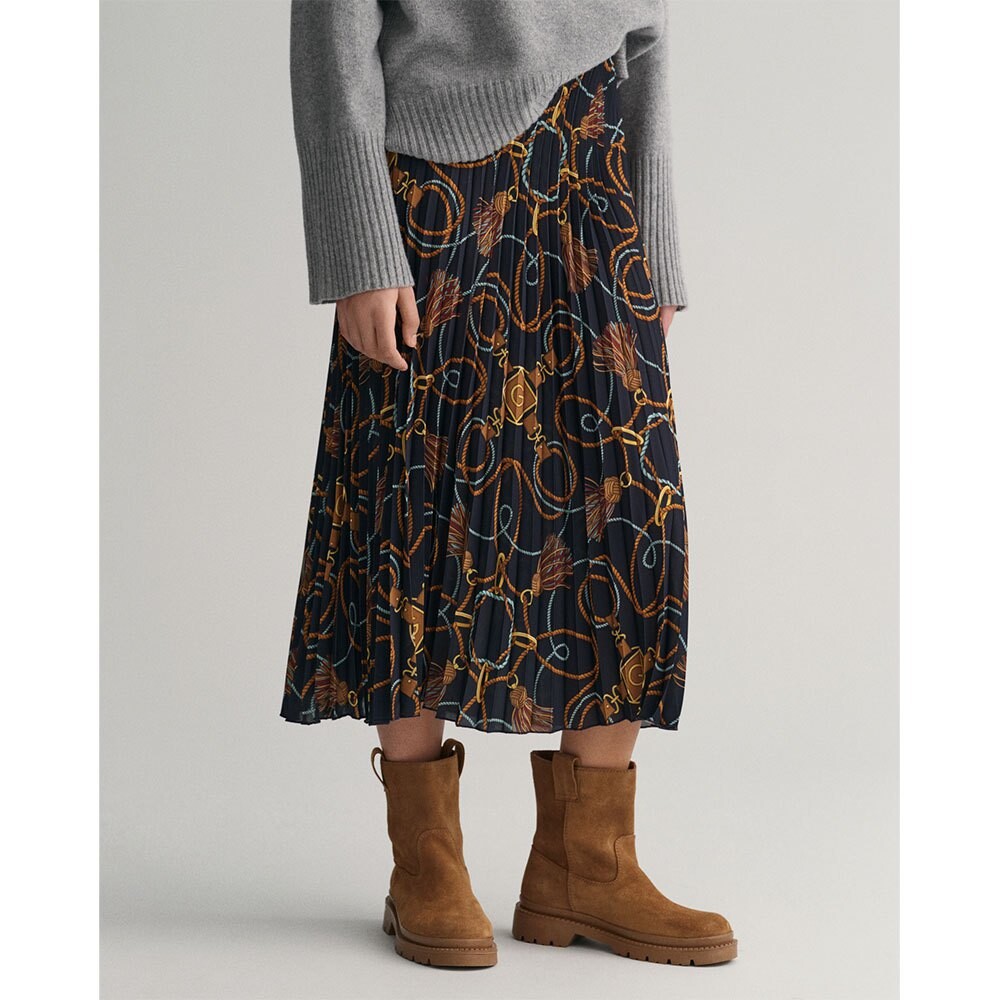 

Юбка Gant Rope Print, синий