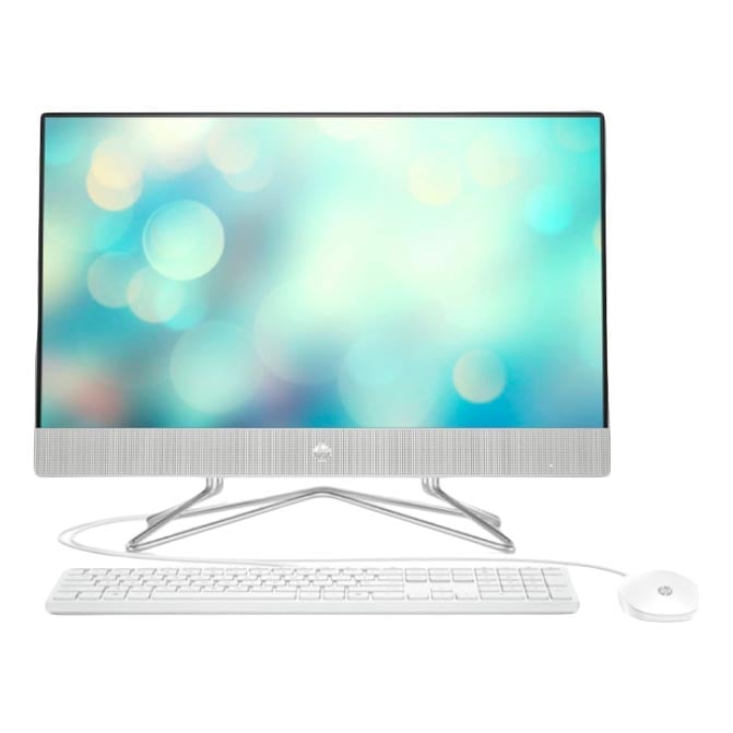 Моноблок HP Bundle AIO 24-DF1033NY, 23.8″, 4Гб/1Тб, i3-1125G4, белоснежный, английская клавиатура - фото