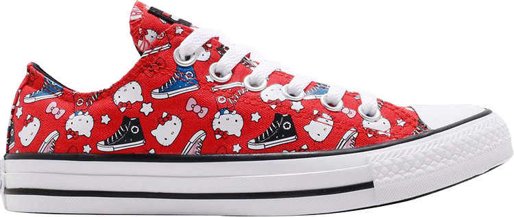 Кроссовки Converse Hello Kitty x Chuck Taylor All Star Low Red, красный