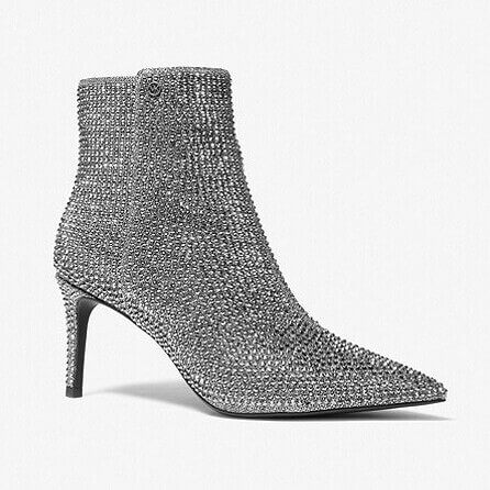 

Ботильоны Michael Michael Kors Alina Flex Embellished Glitter, серебряный