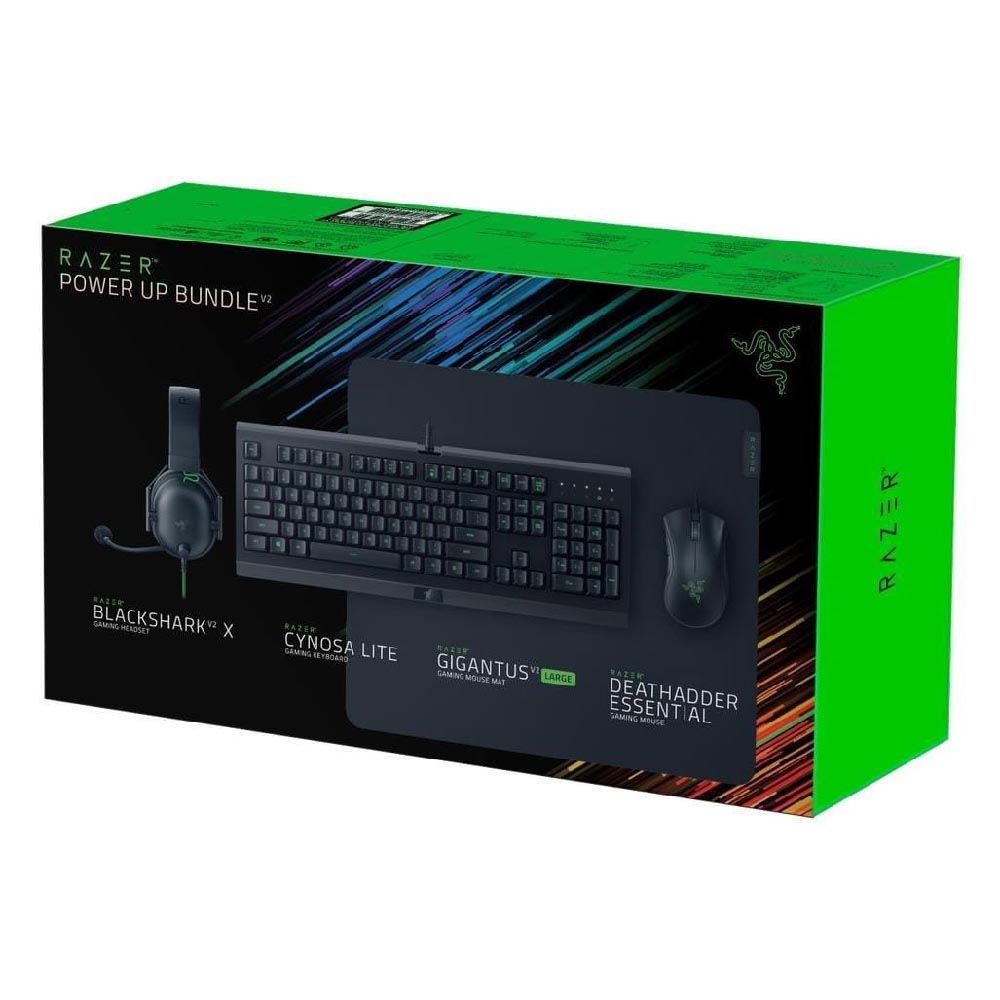 Игровой комплект Razer Power Up Bundle V2, черный – купить из-за границы  через сервис «CDEK.Shopping»