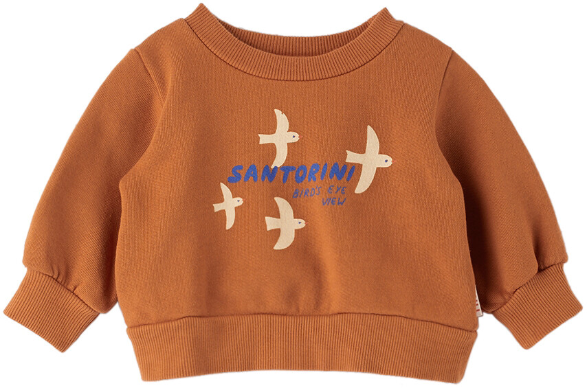 

Детская коричневая толстовка Santorini Birds TINYCOTTONS