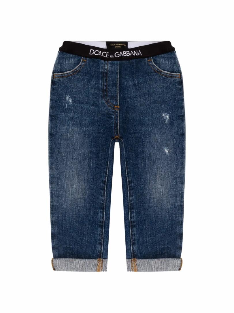 

Прямые джинсы с отворотами Dolce&Gabbana