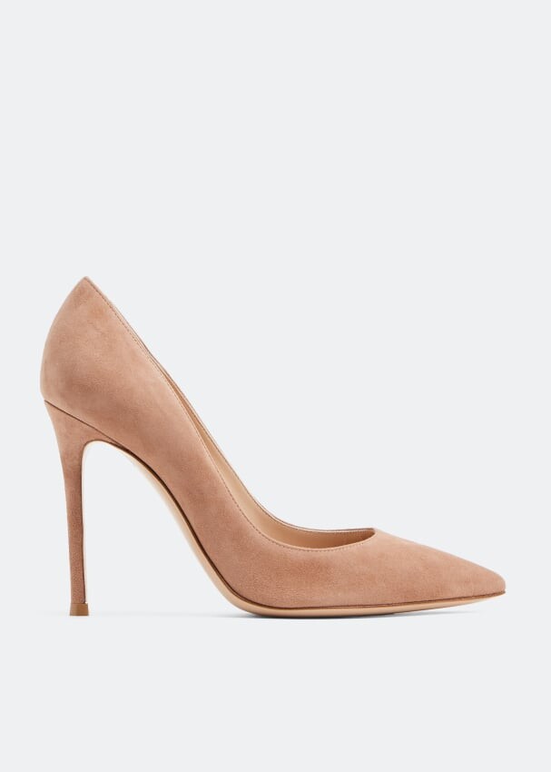 

Туфли GIANVITO ROSSI Gianvito suede pumps, бежевый