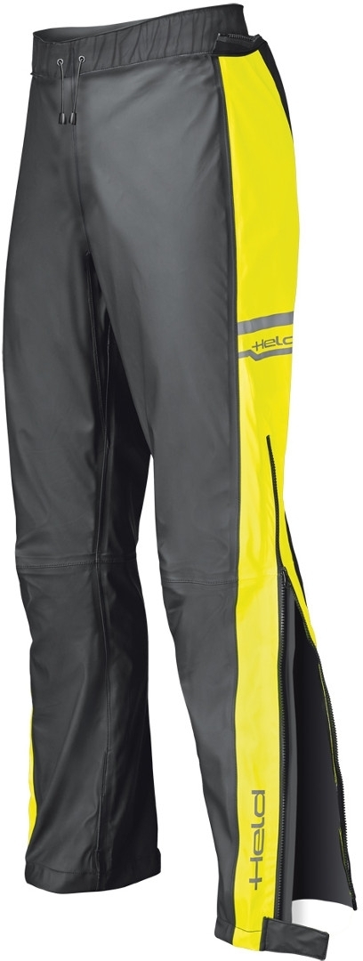 Штаны Held Rainstretch водоотталкивающие, черный/желтый водоотталкивающие походные штаны черный m