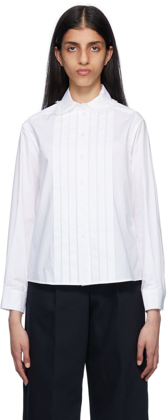 

Белая рубашка со складками See by Chloé