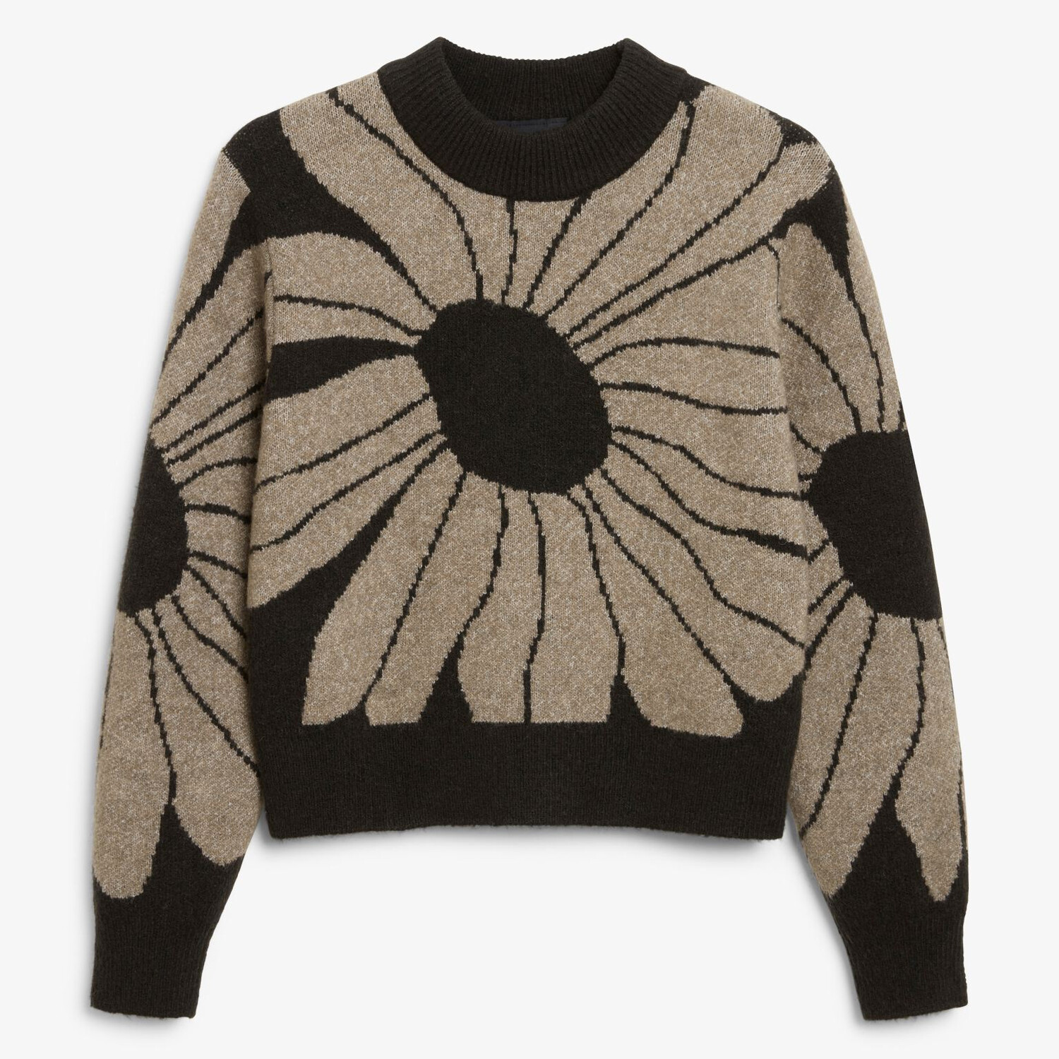 

Свитер Monki Jacquard Knit, коричневый/черный