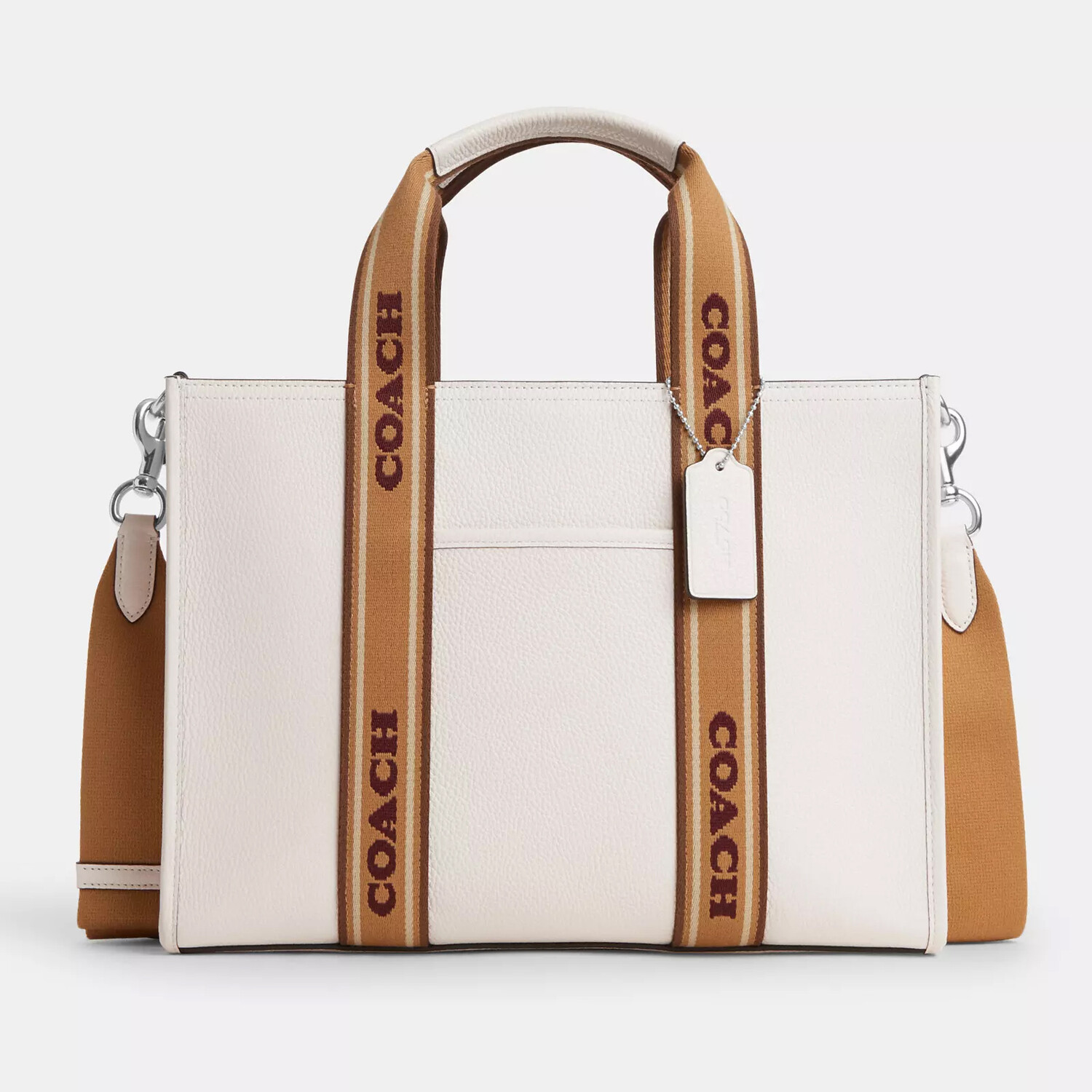 

Сумка Coach Outlet Smith Tote, серебристый/мел