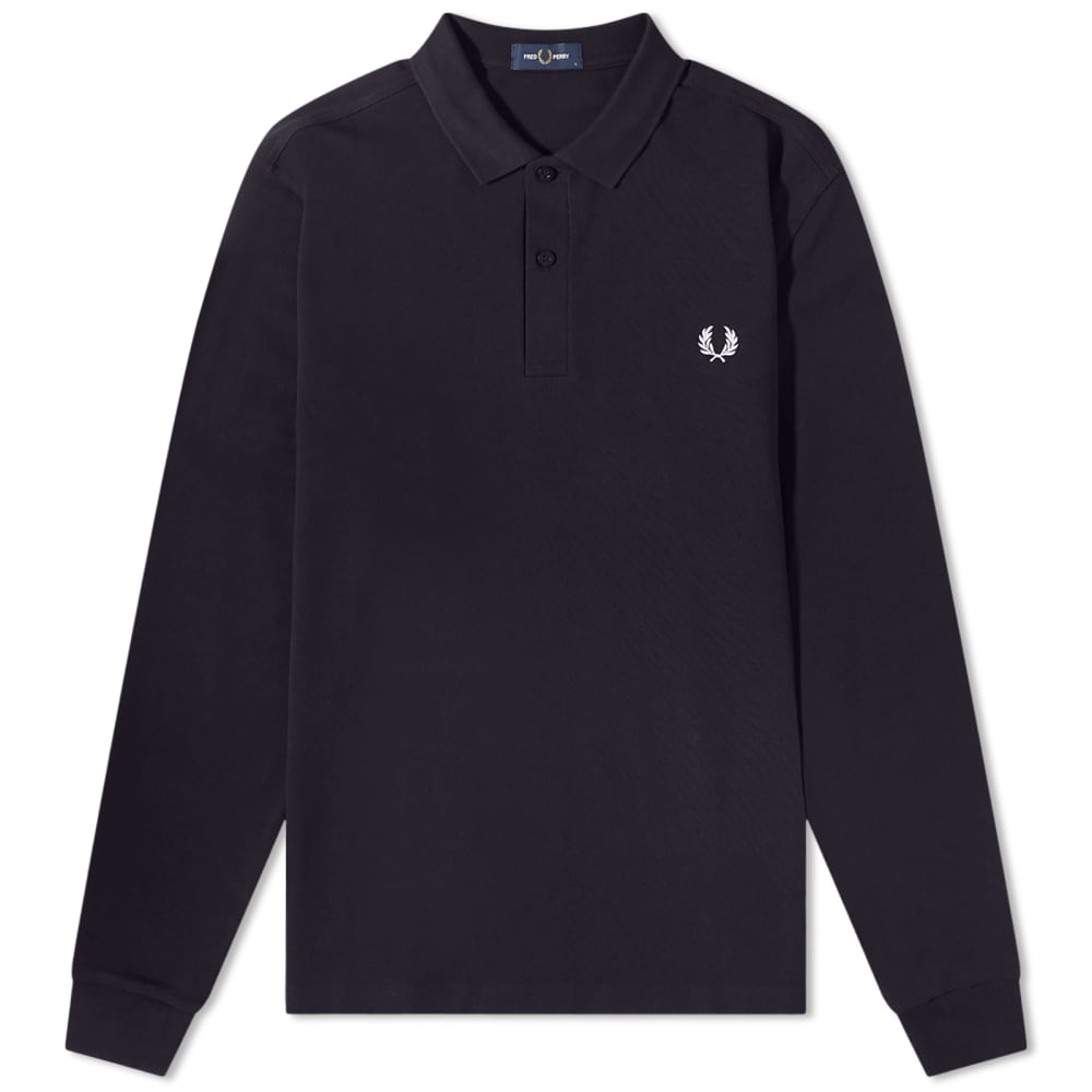 Футболка Fred Perry Authentic Long Sleeve Plain Polo футболка поло fred perry authentic long sleeve plain черный