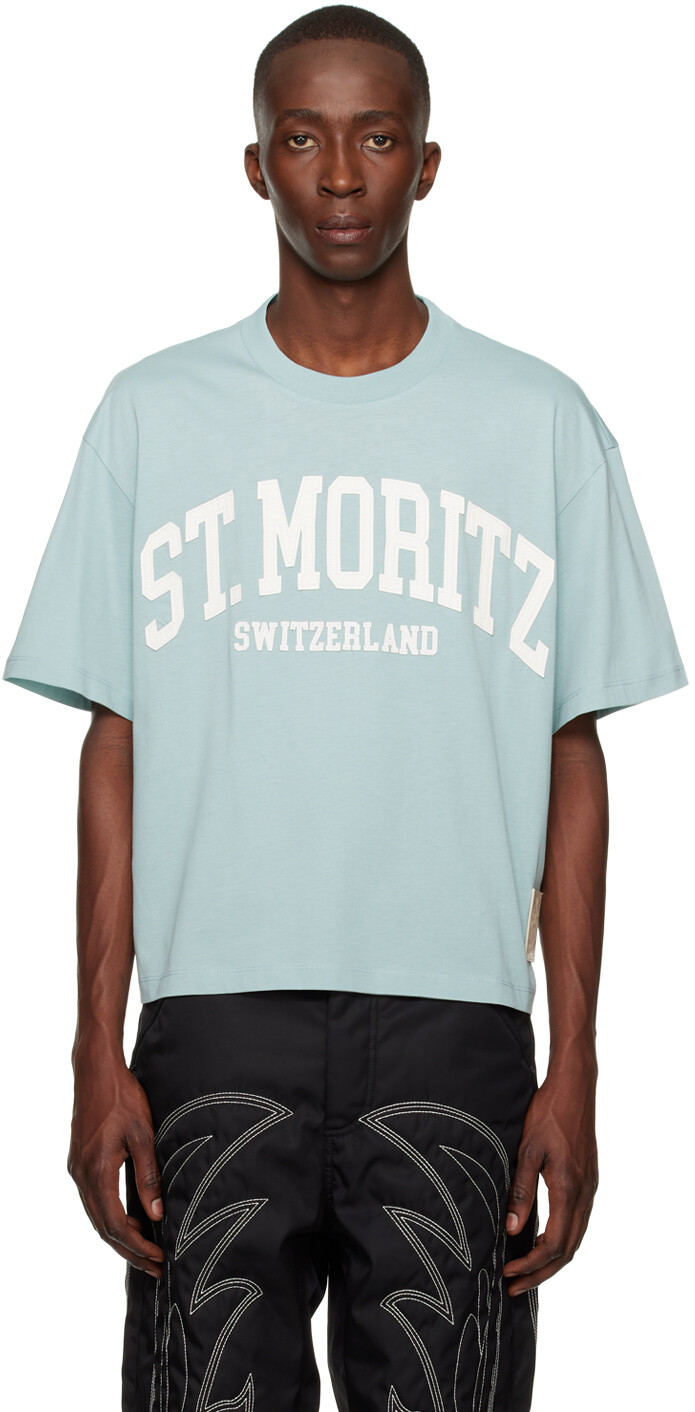 

Синяя футболка St Moritz Bally, Синий