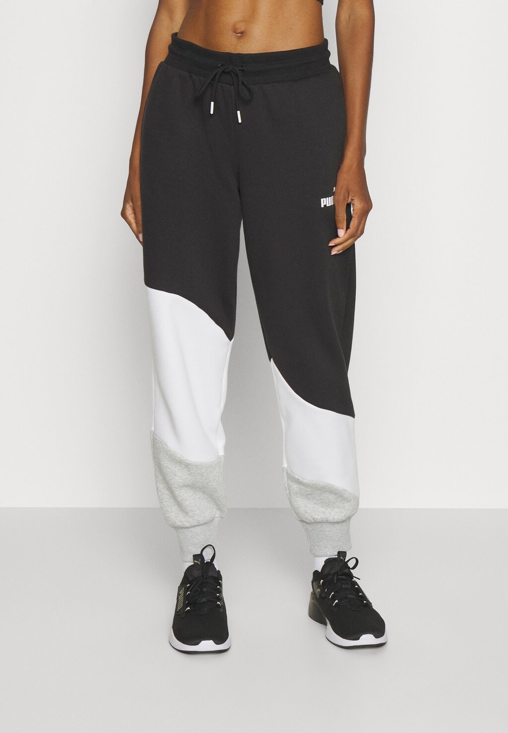 

Спортивные брюки POWER CAT PANTS Puma, черный/светло-серый вереск