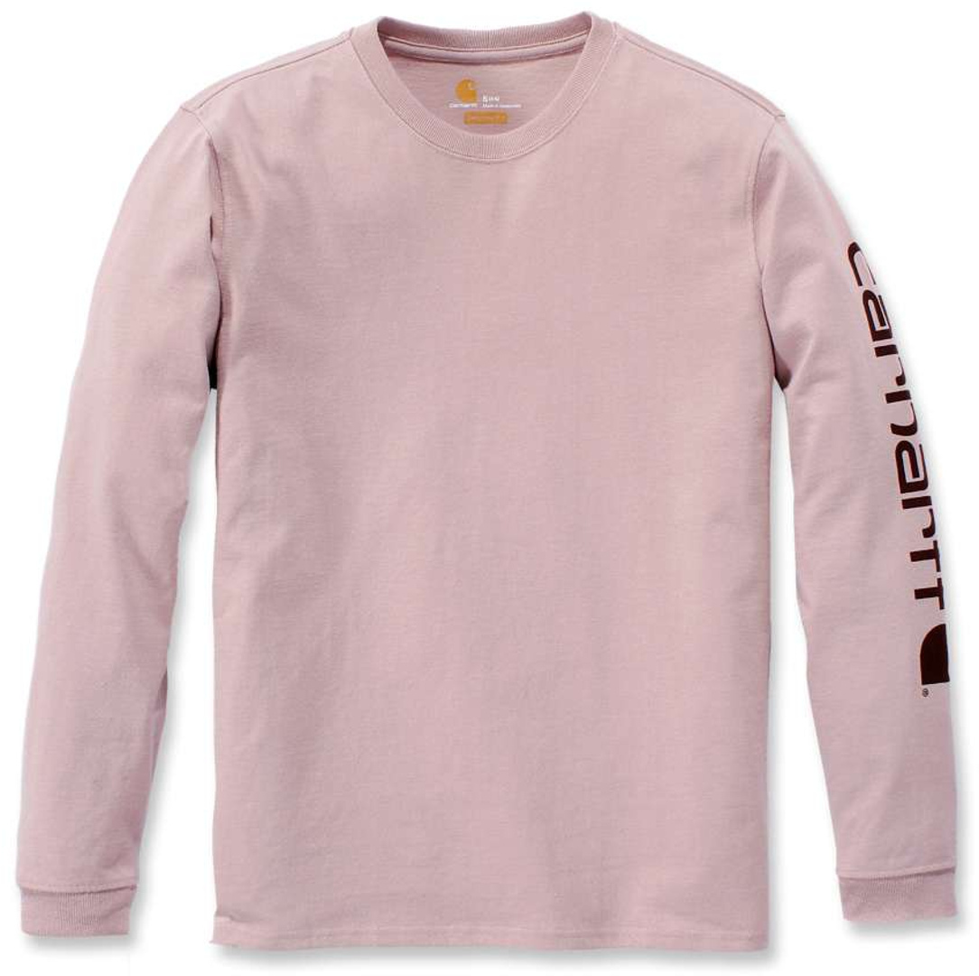 Рубашка с длинным рукавом женская Carhartt Workwear Logo, розовый рубашка с длинным рукавом carhartt workwear pocket черный