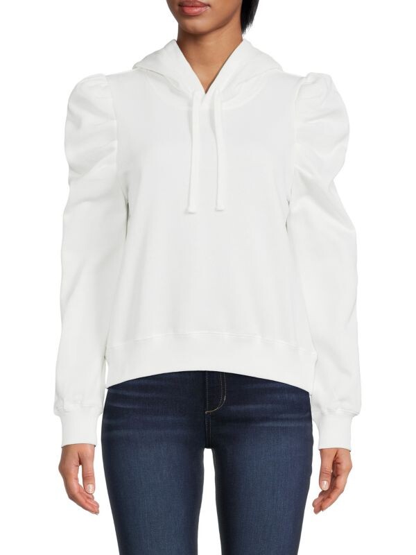 

Худи janine с пышными рукавами Rebecca Minkoff Ecru